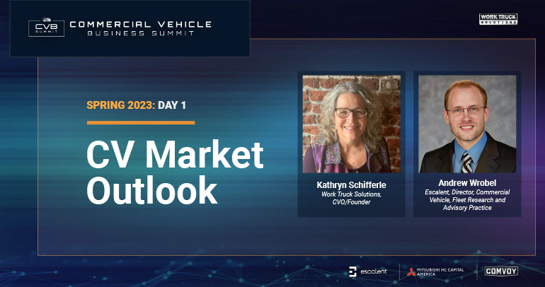 Escalent's Andrew Wrobel Presents Commercial Vehicle Market Outlook at CVBSummit Spring 2023